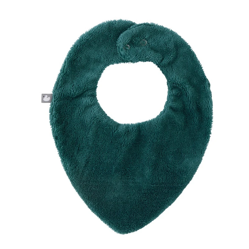 Bavoir Bandana Bambou/gaze BB&CO Mix & Match Vert Paon 4 Bavoir Bandana Bambou/gaze BB&CO Mix & Match Vert Paon – Image 2