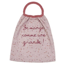 Bavoir élastiqué "Je Mange Comme Une Grande !" BB&CO Marsala