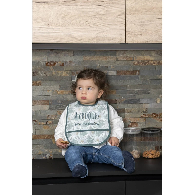 Bavoir Plastifié "A Croquer Sans Modération" BB&CO Palm Springs 3 Bavoir Plastifié "A Croquer Sans Modération" BB&CO Palm Springs