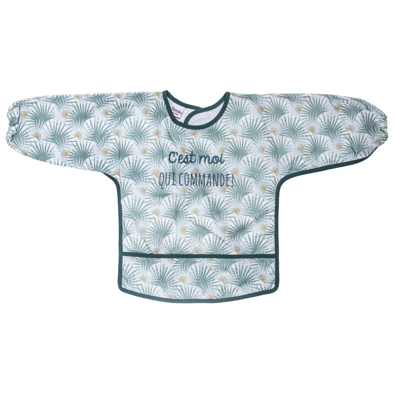 Bavoir Tablier "c'est Moi Qui Commande" 3/5ans BB&CO Palmier 3 Bavoir Tablier "c'est Moi Qui Commande" 3/5ans BB&CO Palmier