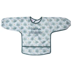 Bavoir Tablier "c'est Moi Qui Commande" 6/24mois BB&CO Palmier