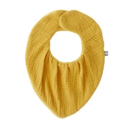 Bavoir Bandana Bambou/gaze BB&CO Mix & Match Moutarde