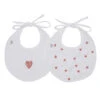 Bavoirs Naissance BB&CO Mon Petit Coeur 2 Bavoirs Naissance BB&CO Mon Petit Coeur -Made4baby Soldes bavoirs naissance bbco mon petit coeur
