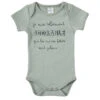 Body Manches Courtes 6m BB&CO Vert De Gris "Je Suis Tellement Adorable" 1 Body Manches Courtes 6m BB&CO Vert De Gris "Je Suis Tellement Adorable" -Made4baby Soldes body manches courtes 6m bbco vert de gris je suis tellement adorable