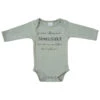 Body Manches Longues 12m BB&CO Vert De Gris "Je Suis Tellement Adorable" -Made4baby Soldes body manches longues 12m bbco vert de gris je suis tellement adorable