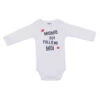 Body Manches Longues 6m BB&CO Blanc "mamie Est Folle De Moi" 2 Body Manches Longues 6m BB&CO Blanc "mamie Est Folle De Moi" -Made4baby Soldes body manches longues mamie est folle de 1