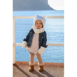 Bonnet Chapka Lapin En Sherpa 6/12m BB&CO Blanc -Made4baby Soldes bonnet ours sherpa 2