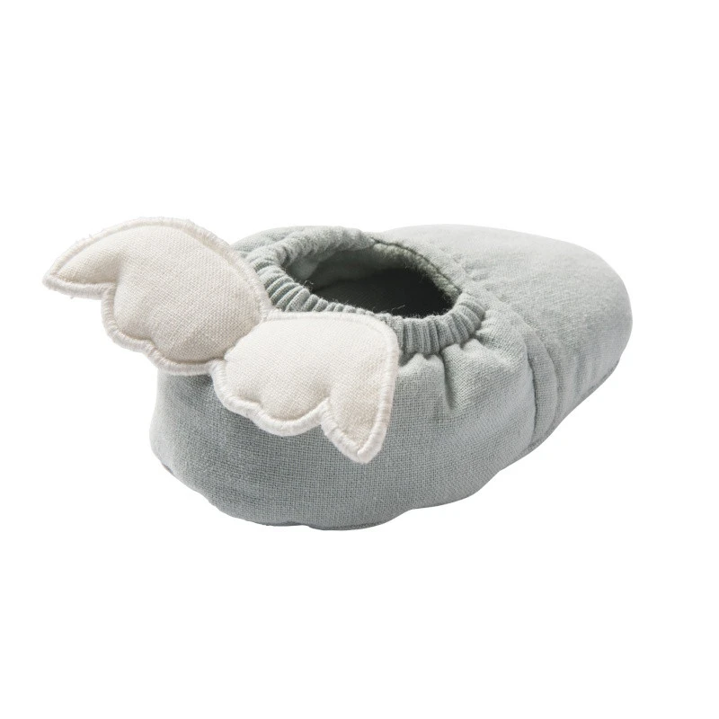Chaussons 0/6 M Ailes D'ange BB&CO Vert De Gris 4 Chaussons 0/6 M Ailes D'ange BB&CO Vert De Gris – Image 2