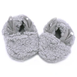 Chaussons Lapin En Sherpa BB&CO Gris