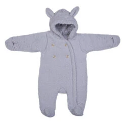 Combi Pilote Ours En Sherpa 6/12m BB&CO Gris