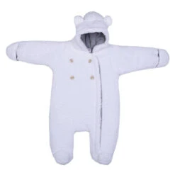 Combi Pilote Ours En Sherpa 0/3m BB&CO Blanc