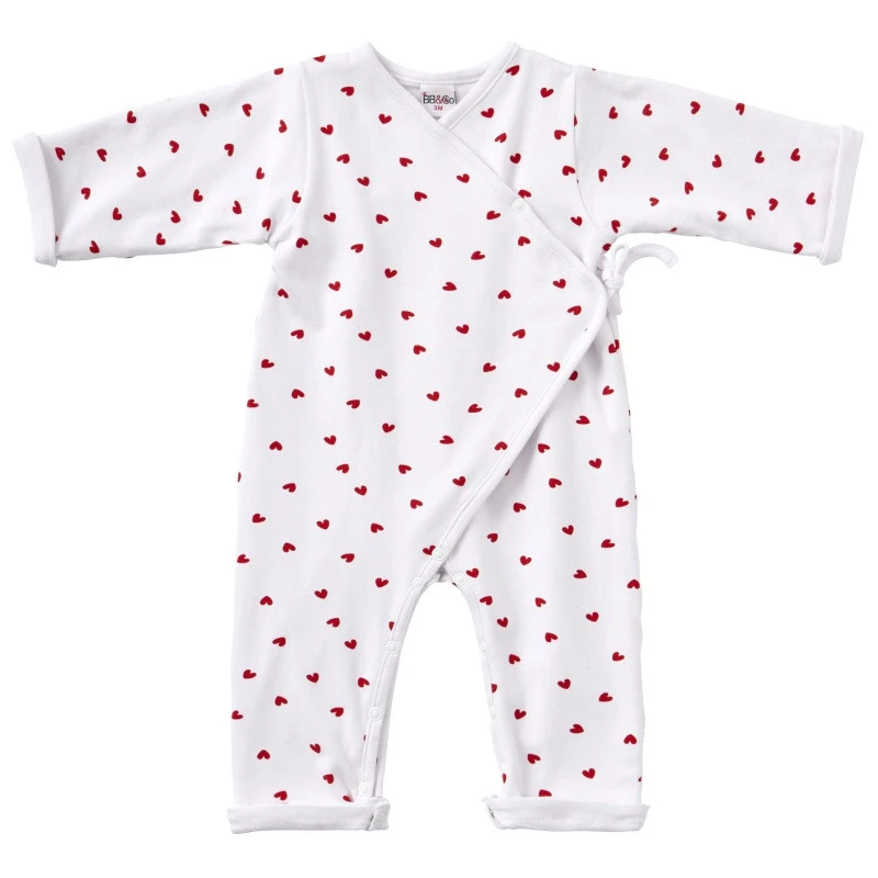 Combinaison Forme Kimono 3m Cœur BB&CO Ma Petite Layette 3 Combinaison Forme Kimono 3m Cœur BB&CO Ma Petite Layette