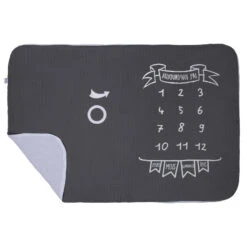 Couverture Décor Pour Photos BB&CO Gris Anthracite/blanc