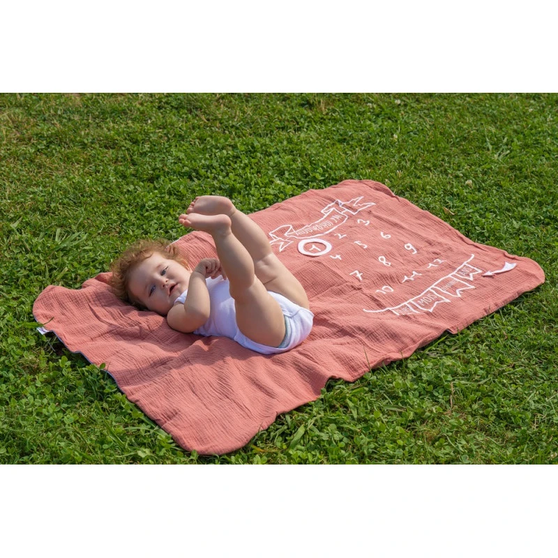 Couverture Décor Pour Photos BB&CO Marsala/blanc 4 Couverture Décor Pour Photos BB&CO Marsala/blanc – Image 2