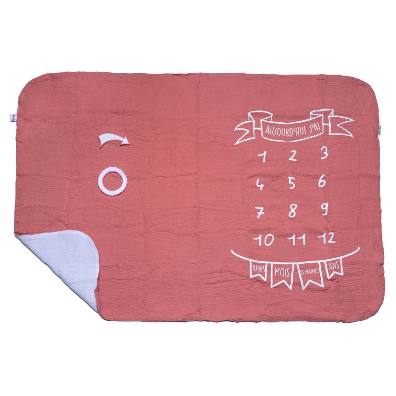 Couverture Décor Pour Photos BB&CO Marsala/blanc 3 Couverture Décor Pour Photos BB&CO Marsala/blanc