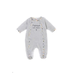 Pyjama En Velours "Fabriqué Avec Amour" 6m BB&CO Honeymoon