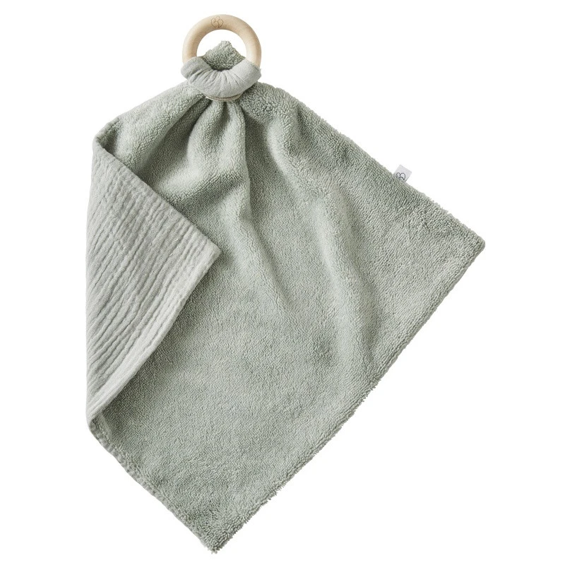 Doudou Avec Anneau De Dentition BB&CO Vert De Gris 3 Doudou Avec Anneau De Dentition BB&CO Vert De Gris