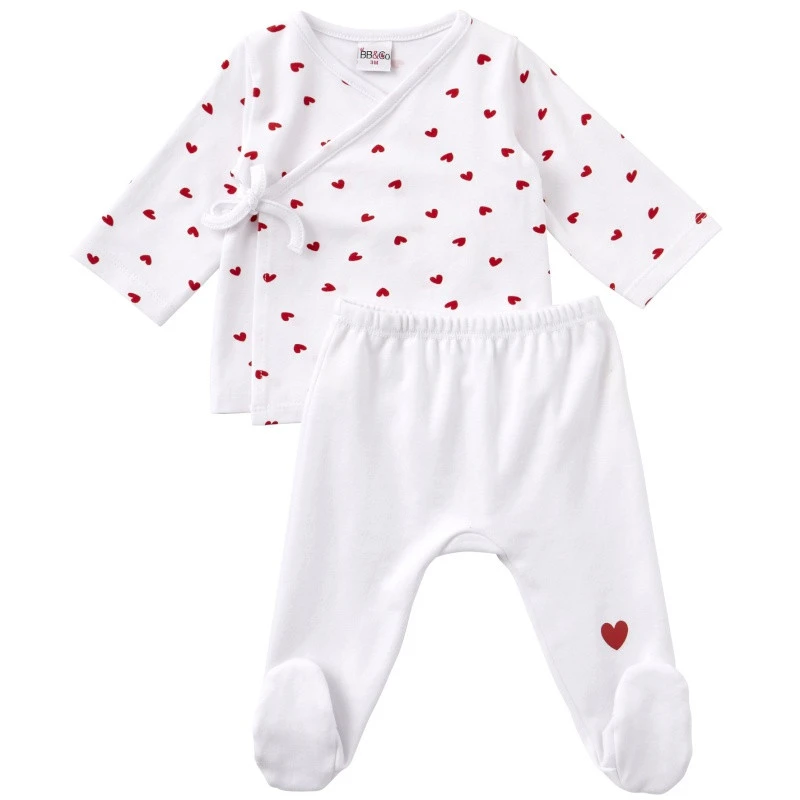 Ensemble Cache-cœur 12m Cœurs BB&CO Ma Petite Layette 3 Ensemble Cache-cœur 12m Cœurs BB&CO Ma Petite Layette