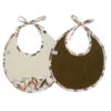 Lot De 2 Bavoirs Naissance BB&CO Caramel Forest -Made4baby Soldes lot de 2 bavoirs naissance bbco caramel forest
