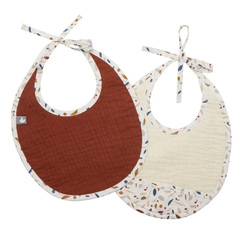 Lot De 2 Bavoirs Naissance En Gaze BB&CO Portofino 3 Lot De 2 Bavoirs Naissance En Gaze BB&CO Portofino