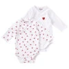Lot De 2 Bodies Coeurs 3m BB&CO Ma Petite Layette 1 Lot De 2 Bodies Coeurs 3m BB&CO Ma Petite Layette -Made4baby Soldes lot de 2 bodies coeurs 3m bbco ma petite layette