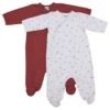 Lot De 2 Pyjamas 6m BB&CO Rouille/Arc-en-ciel 2 Lot De 2 Pyjamas 6m BB&CO Rouille/Arc-en-ciel -Made4baby Soldes lot de 2 pyjamas 6m bbco rouillearc en ciel