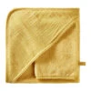 Sortie De Bain + Gant Bambou & Gaze BB&CO Mix & Match Moutarde 1 Sortie De Bain + Gant Bambou & Gaze BB&CO Mix & Match Moutarde -Made4baby Soldes mm cape baingant bambou gaze