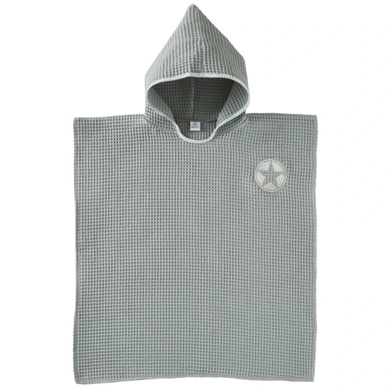 Poncho De Bain à Capuche BB&CO Vert De Gris 3 Poncho De Bain à Capuche BB&CO Vert De Gris