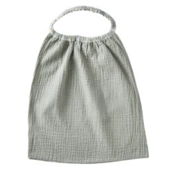 Serviette élastiquée Gaze & Popeline BB&CO Vert De Gris