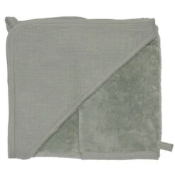Sortie De Bain + Gant Bambou & Gaze BB&CO Mix & Match Vert De Gris