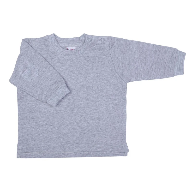 Sweat-shirt Molleton Léger 6m BB&CO Gris Chiné 3 Sweat-shirt Molleton Léger 6m BB&CO Gris Chiné