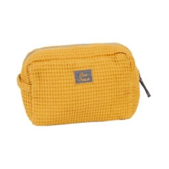 Trousse De Toilette En Nid D'abeille BB&CO Moutarde