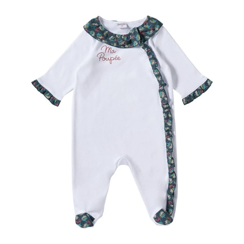 Pyjama En Coton "Ma Poupée" 1m BB&CO Vintage Flower 3 Pyjama En Coton "Ma Poupée" 1m BB&CO Vintage Flower